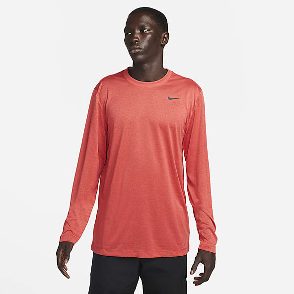 Red nike long sleeve t shirt best sale